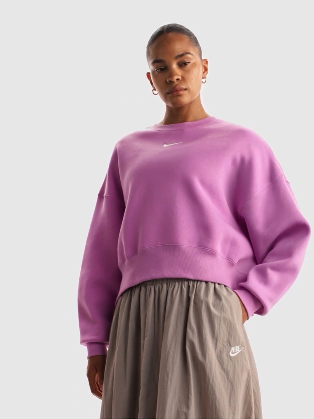 Nike Women's Oversized Cropped Crewneck Sweatshirt